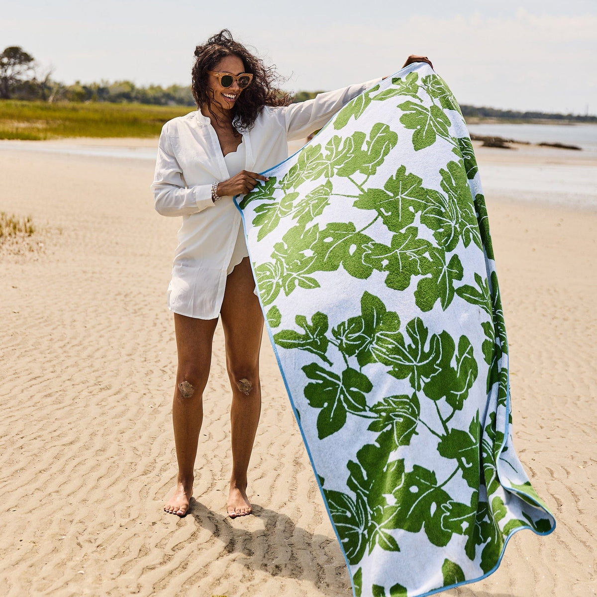 Weezie Peter Dunham Fig Beach Towel