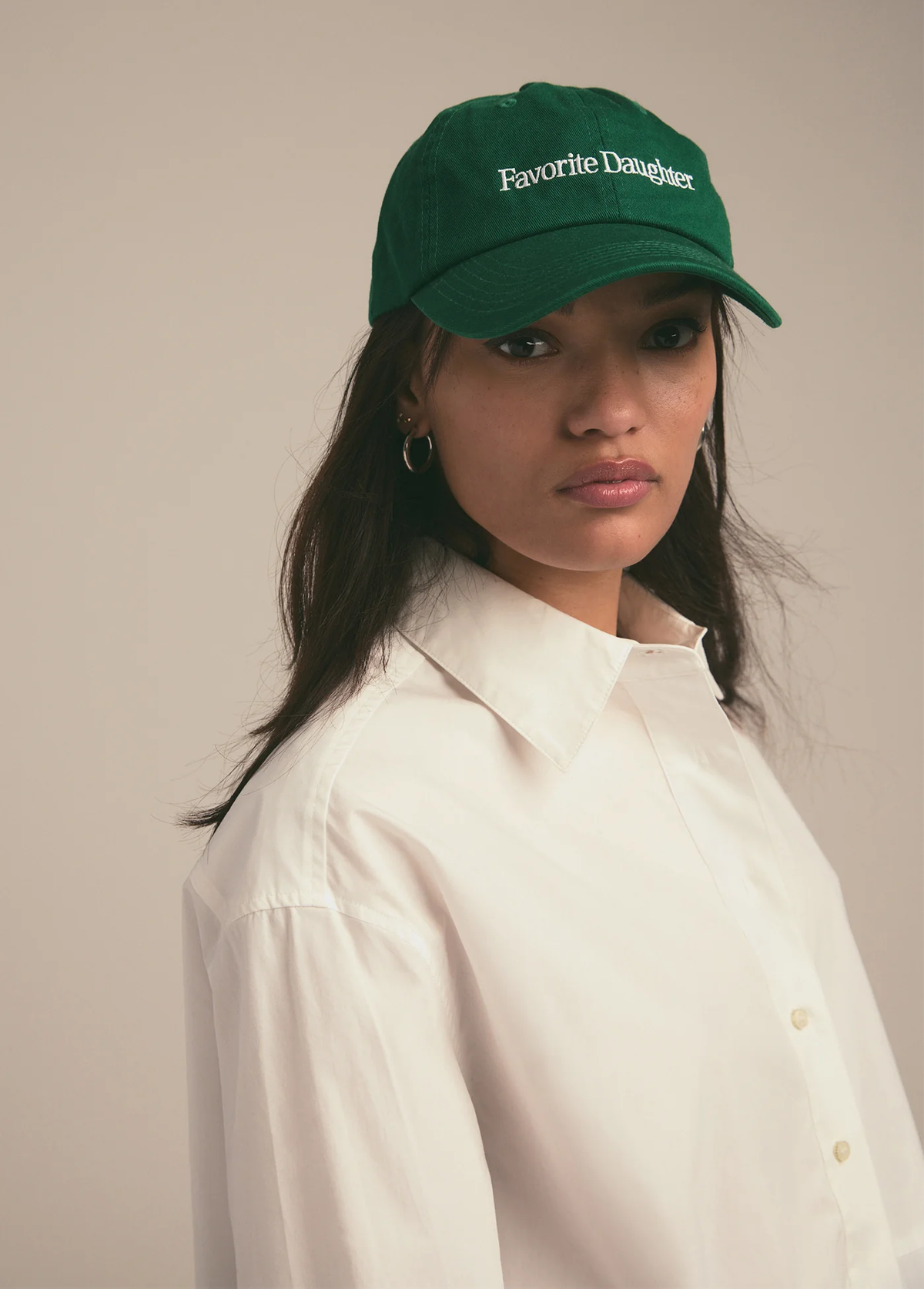 Favorite Daughter - Green Classic Logo Baseball Hat