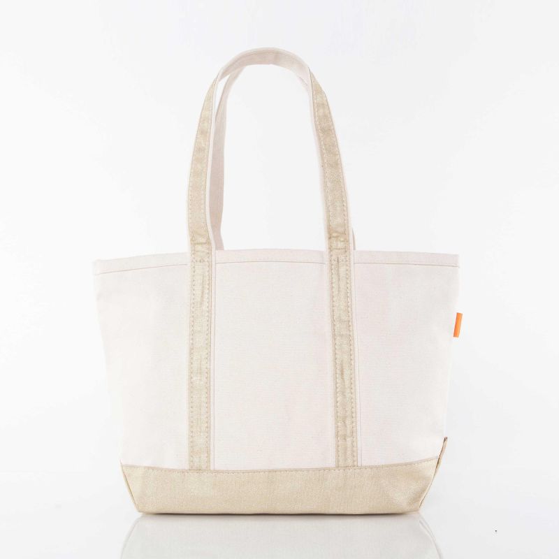 Gold Metallic Medium Tote