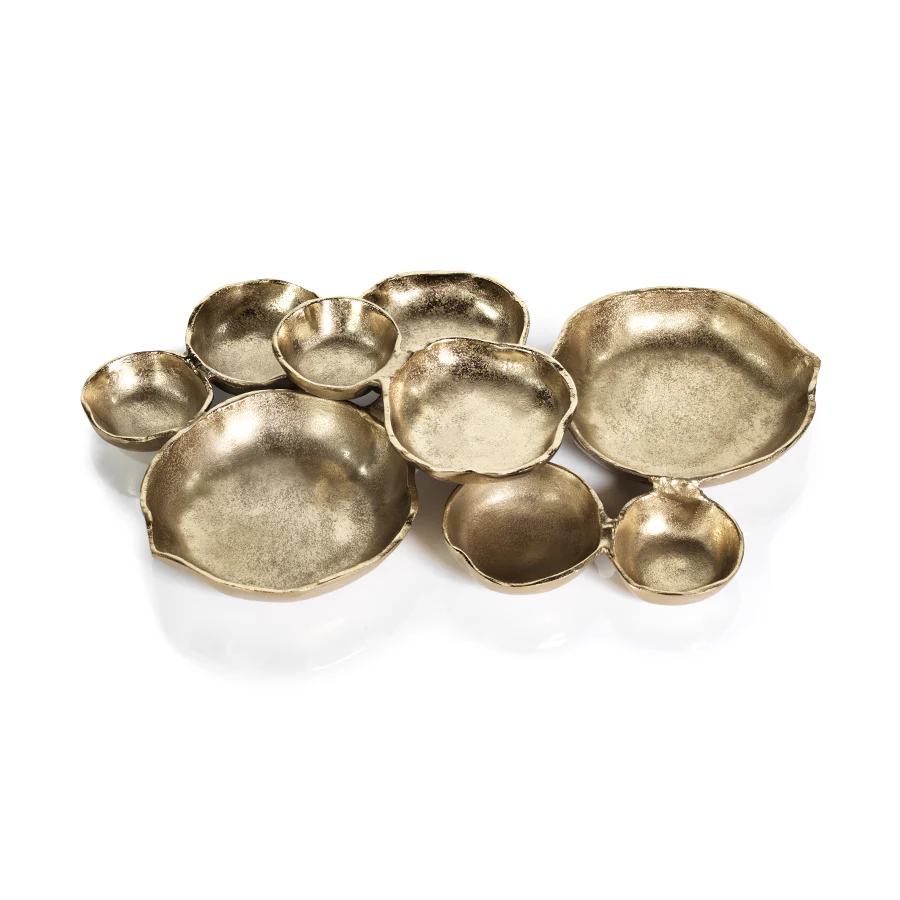 Cluster of Serving Bowls - Gold
