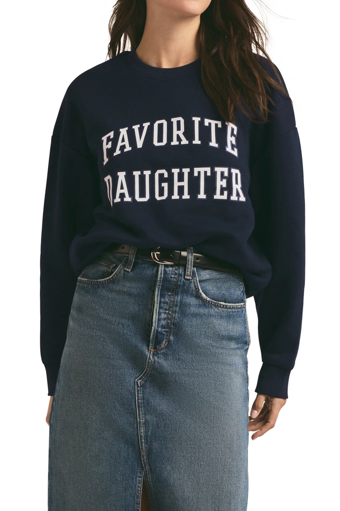 Favorite Daughter - The Collegiate Sweatshirt  Navy