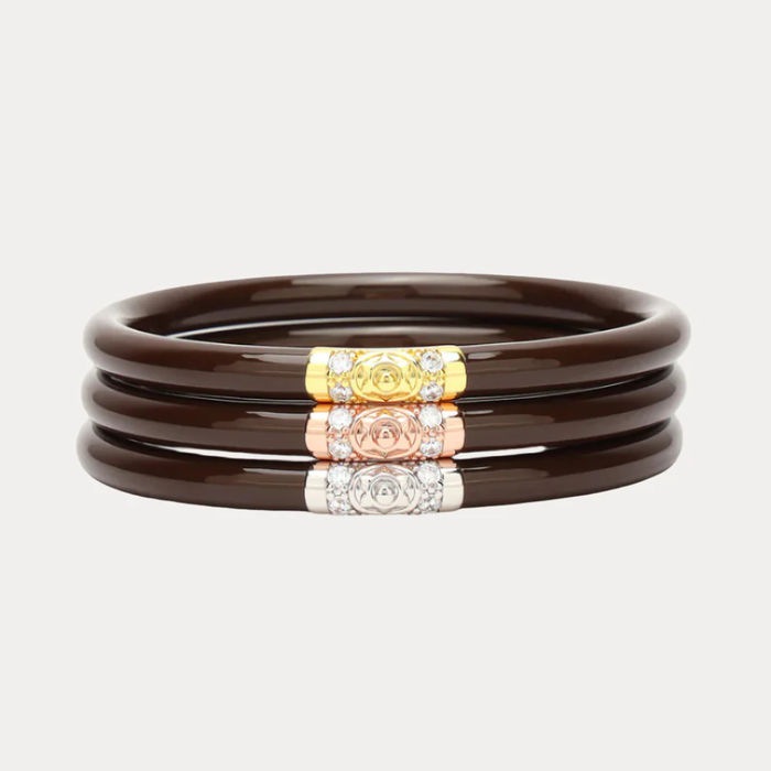 THREE KINGS ALL WEATHER BANGLES® (AWB®) - CHOCOLATE