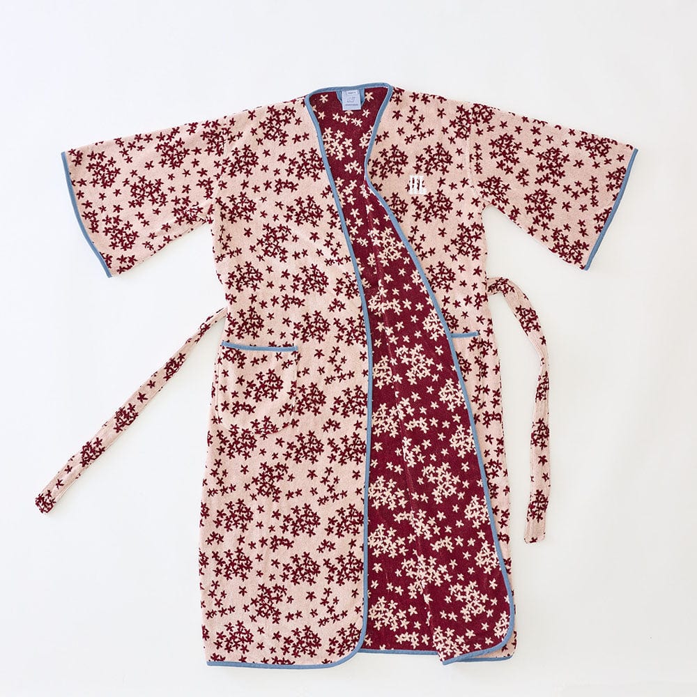 Raspberry Petal Women’s Bell Sleeve Plush Robe
