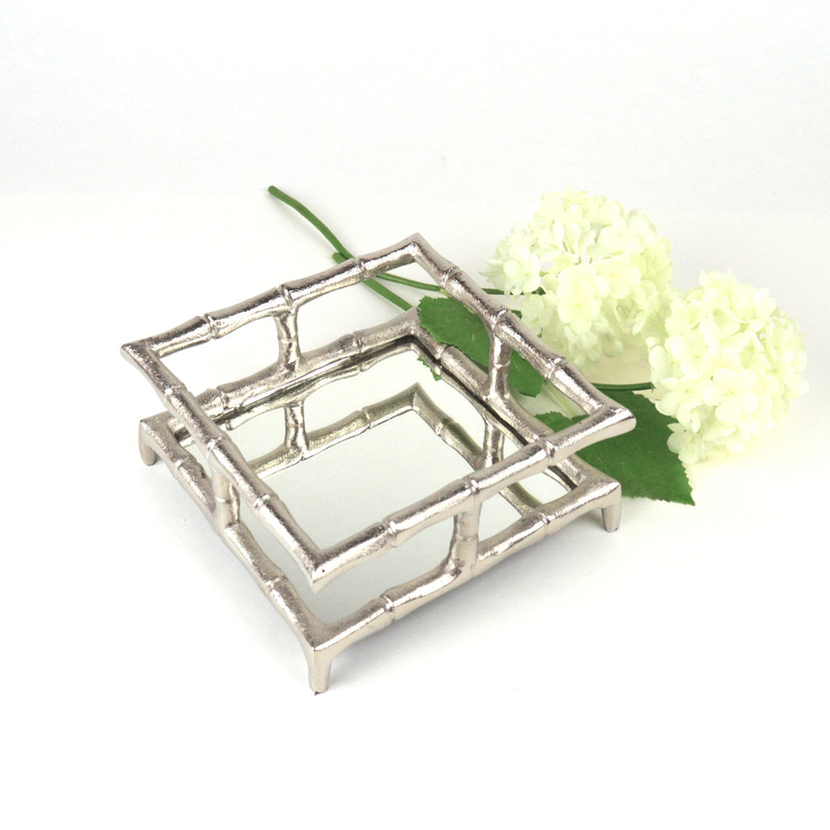 Silver Cocktail Napkin Tray