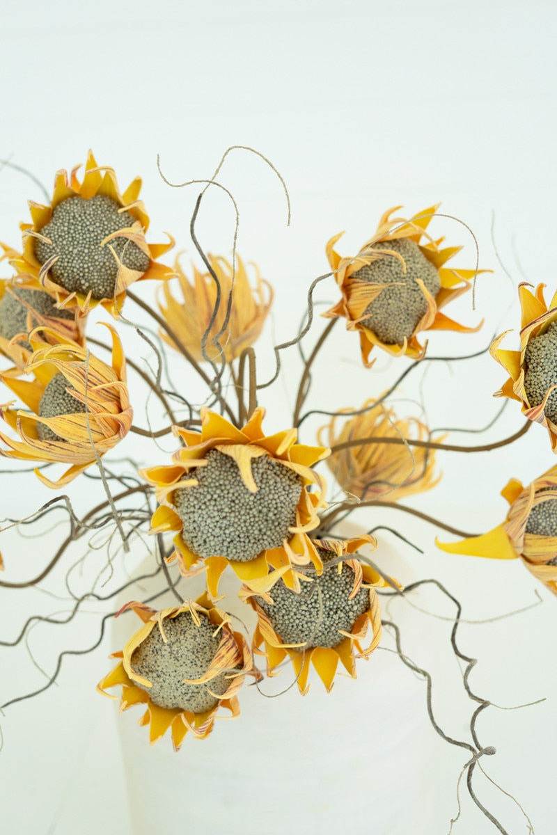 Golden Lotus Sunflower Stem