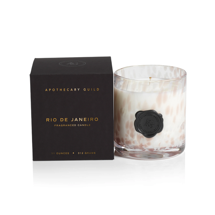 Rio de Janeiro Apothecary Guild Opal Glass Small Candle Jar in Gift Box