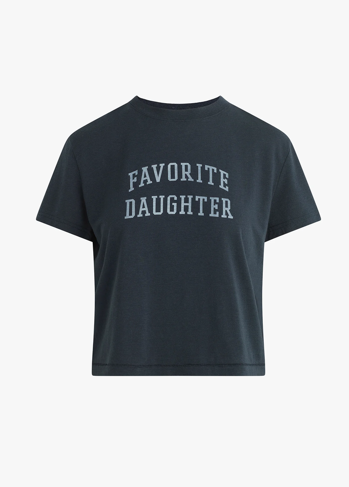 Favorite Daughter - The Cropped Collegiate Tee Navy
