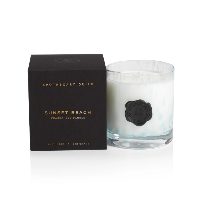 Sunset Beach Apothecary Guild Opal Glass Small Candle Jar in Gift Box