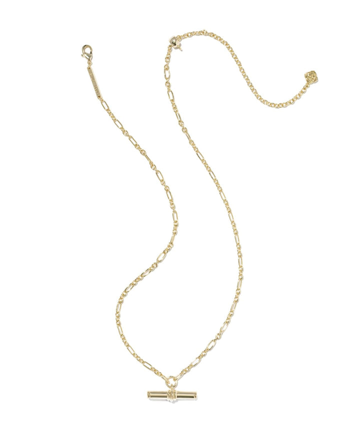 Bree Metal T Bar Short Pendant Necklace