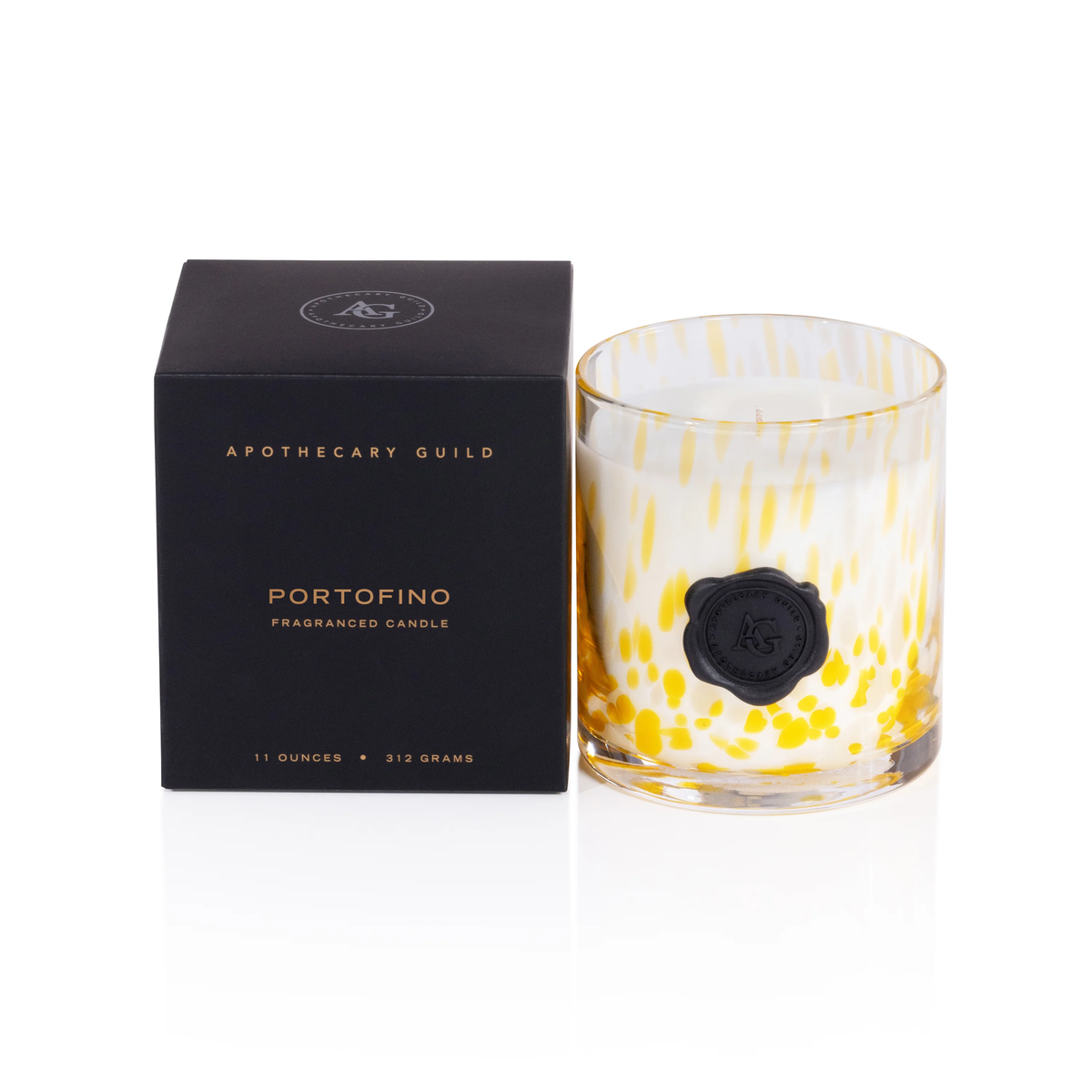 Portofino Apothecary Guild Opal Glass Small Candle Jar in Gift Box