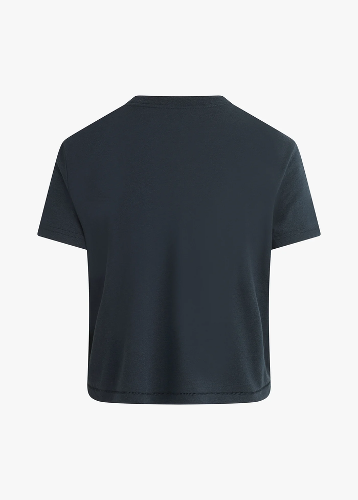 Favorite Daughter - The Cropped Collegiate Tee Navy