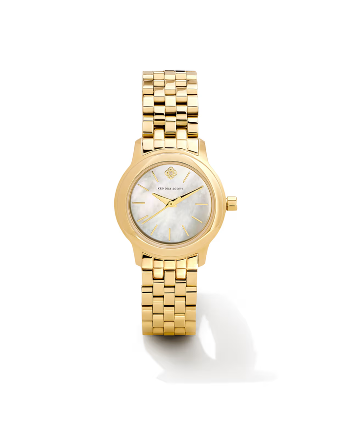 Alex Gold Tone Stainless Steel 28mm Watch