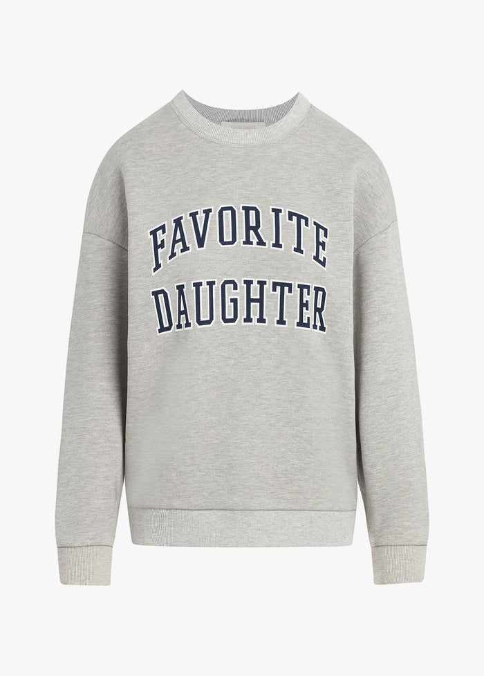 Favorite Daughter - The Collegiate Sweatshirt Grey