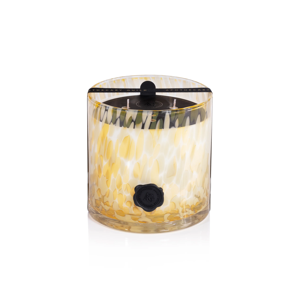 Portofino Apothecary Guild Opal Glass Three-Wick Candle Jar