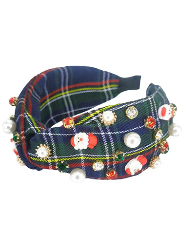 Green Santa Gem Headband