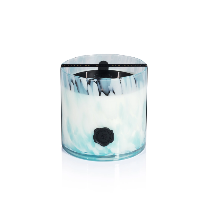 Sunset Beach Apothecary Guild Opal Glass Three-Wick Candle Jar