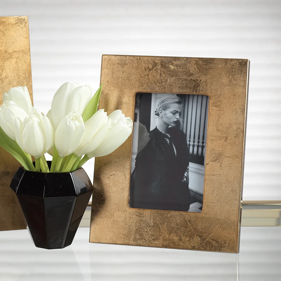 Gold Leaf Photo Frame - 4x6