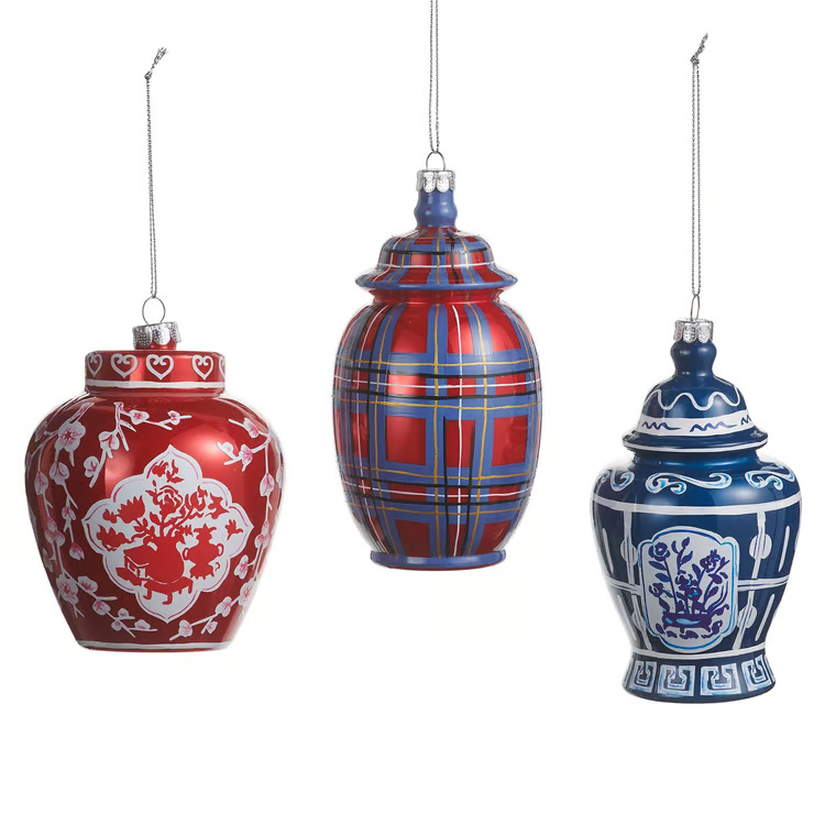 Dressed in Plaid Ornaments