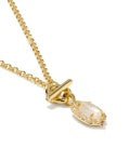 KENDRA SCOTT DAPHNE CRYSTAL FRAME TOGGLE NECKLACE