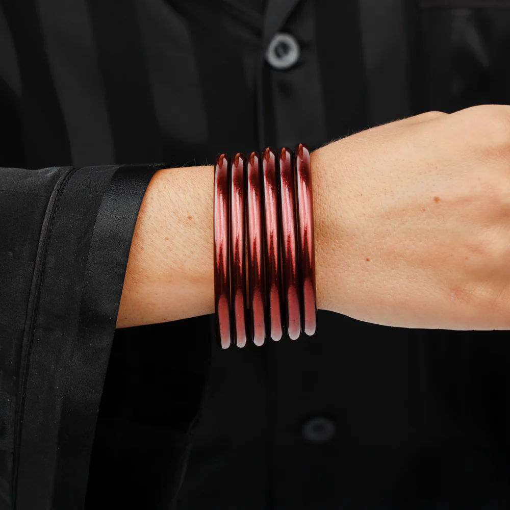 MERLOT ALL WEATHER BANGLES® (AWB®) - SET OF 6