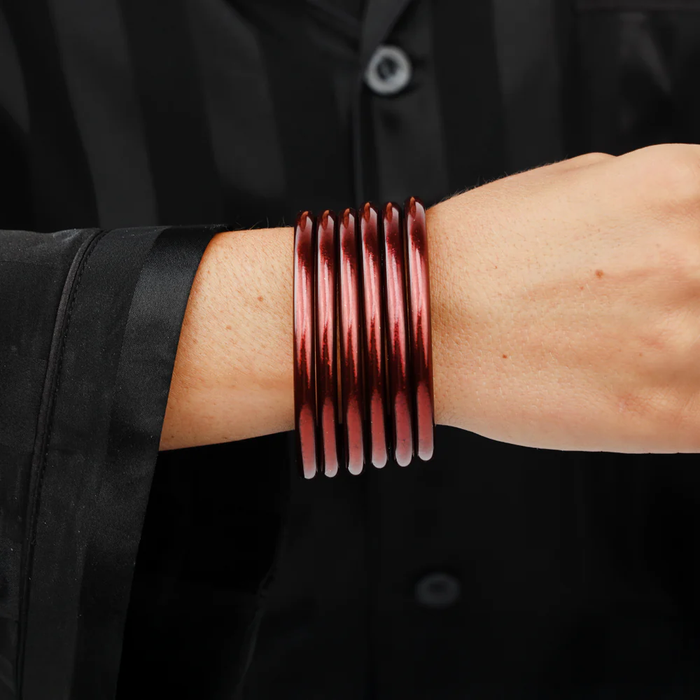 MERLOT ALL WEATHER BANGLES® (AWB®) - SET OF 6