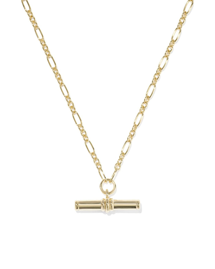 Bree Metal T Bar Short Pendant Necklace