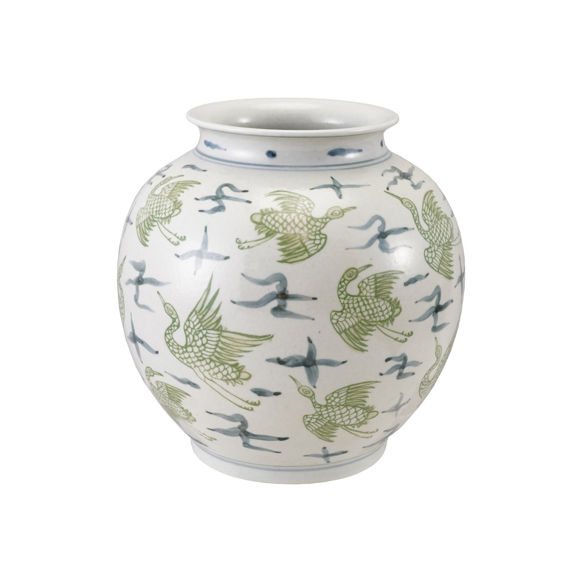 Crane and Cloud Vase
