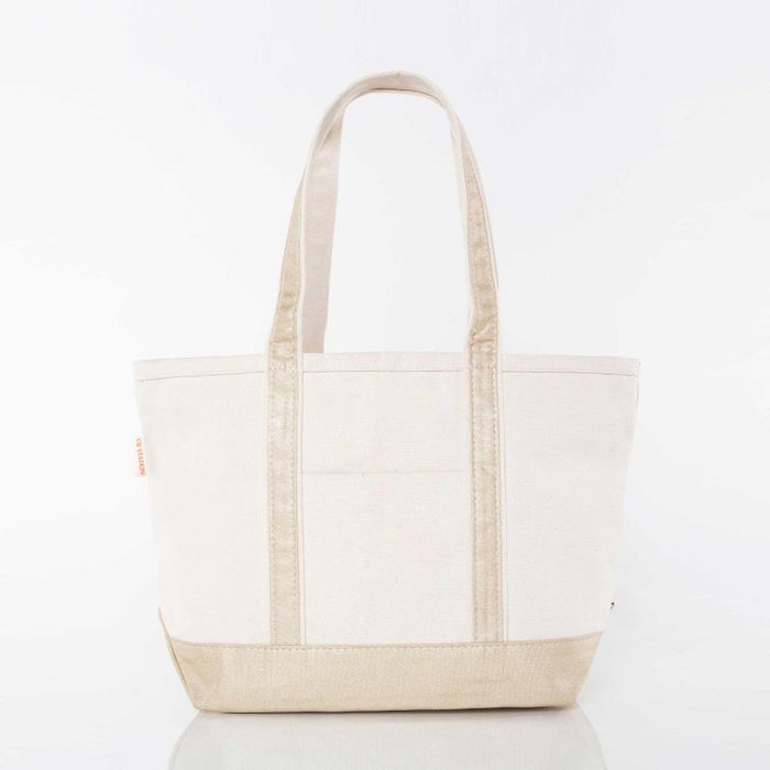 Gold Metallic Medium Tote