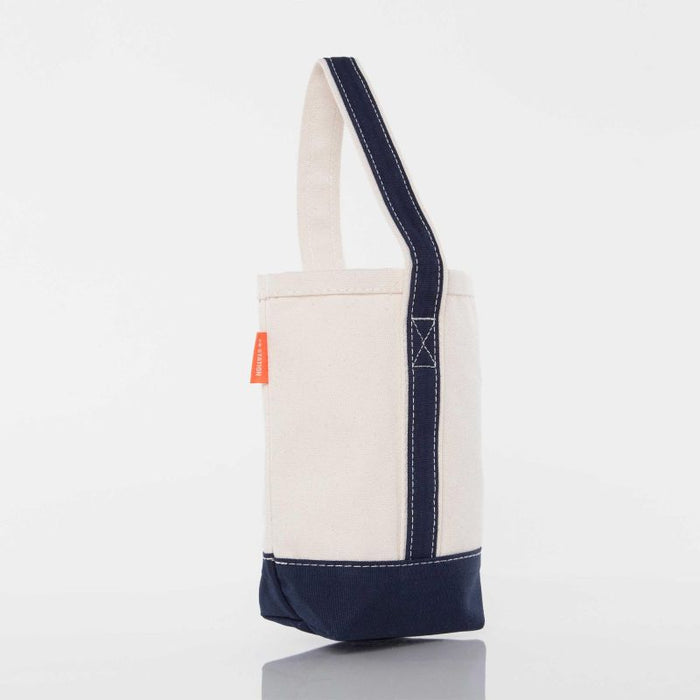 Navy Wine Tote