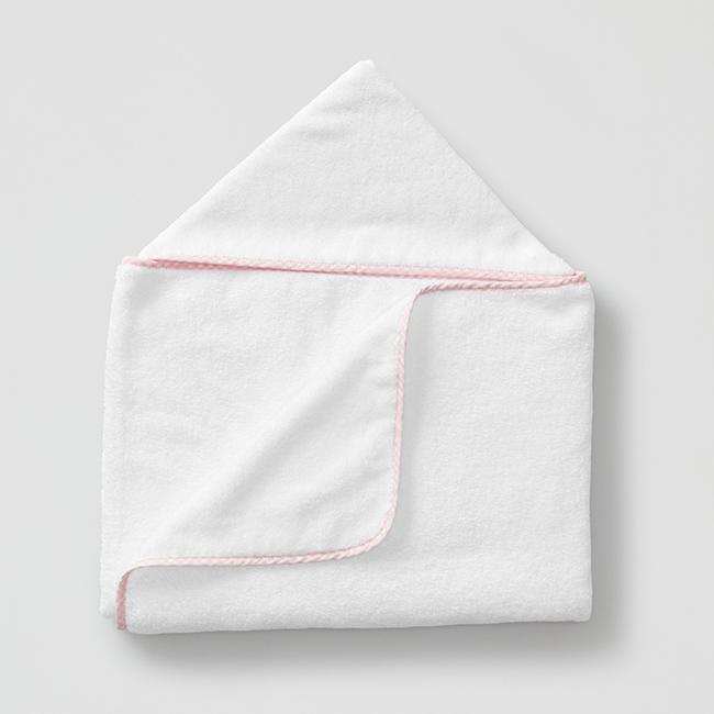 Weezie Pink Gingham Hooded Kids Towel