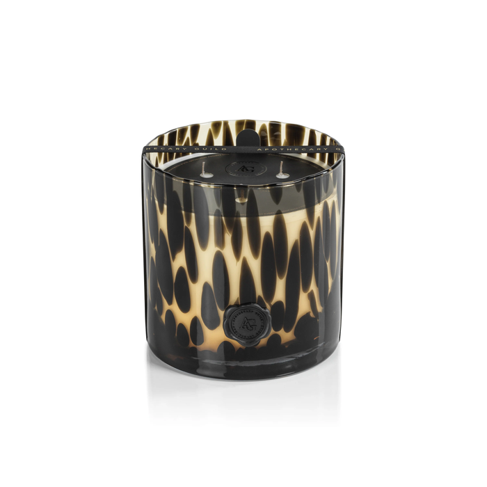 Black Fig Vetiver Apothecary Guild Opal Glass Three-Wick Candle Jar