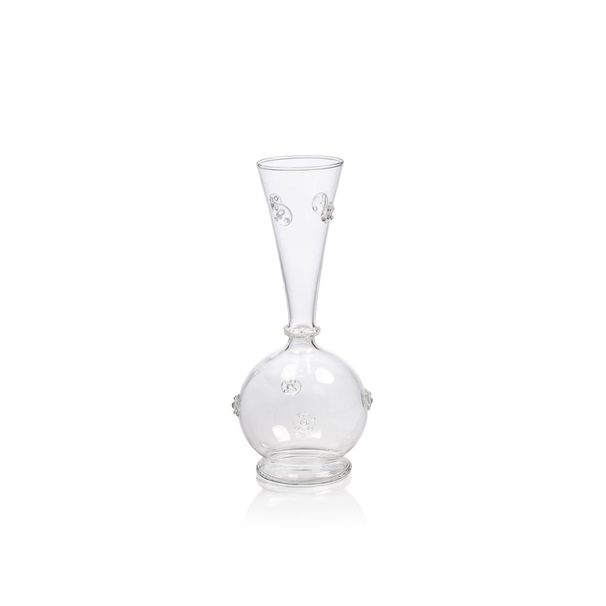 Vendome Glass Vase, 7.75"